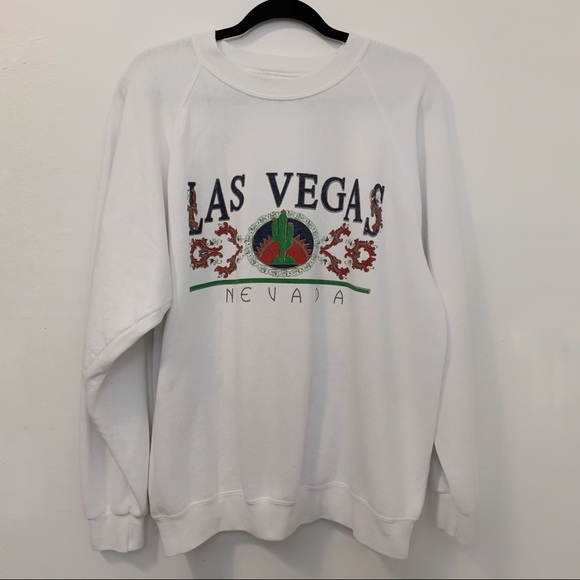 Vintage Sweaters - Vintage Unisex Las Vegas Nevada Graphic Sweatshirt